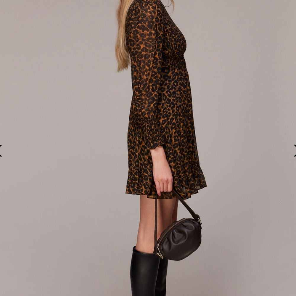 Classic Leopard Shirred Dress - Picture 3 of 7